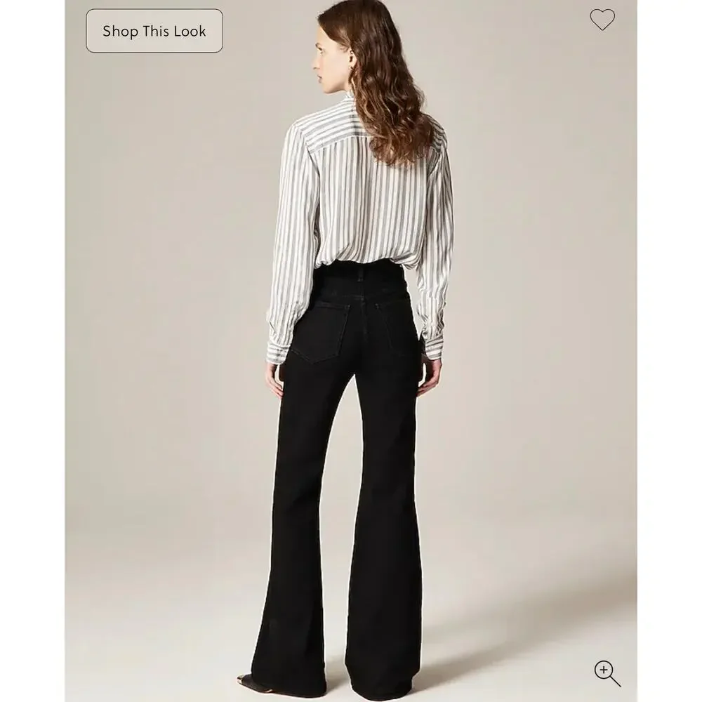 J. Crew Vintage flare jean Black Rinse NWT size 33